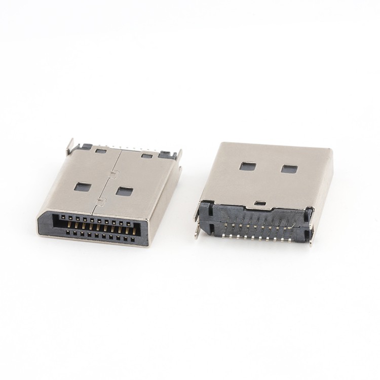 Dual Row Nickel Plated DP 20Pin Male Connector For 1.2MM PCB