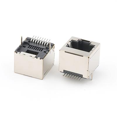 Vertical Smt Type RJ45 Female Connector 1.27H 1x1 Port RJ45 Connector
