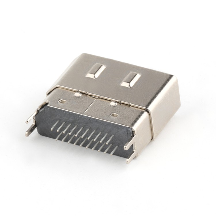 DP Female Connector Straddle Mount 1.0MM DP 20P Female Connector With Cover