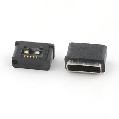 Vertical 5Pin Micro USB 2.0 Connector IP67 Waterproof Micro USB B Type Female Connector