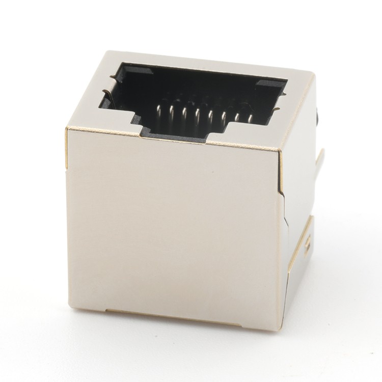 90Degree DIP Type Single Port RJ45 8P8C Female Connector