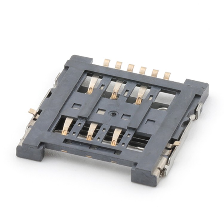 Micro SIM Card 1.80H 6Pin Flip-Type Micro SIM Card Connector