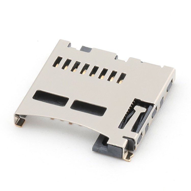 TF Card Connector 8Pin Normal Open Push Type T-Flash Card Connector