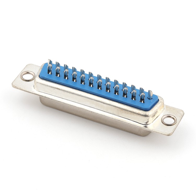 D-sub Female Connector Vertical DB 25P Female Connector For Wire Woldering