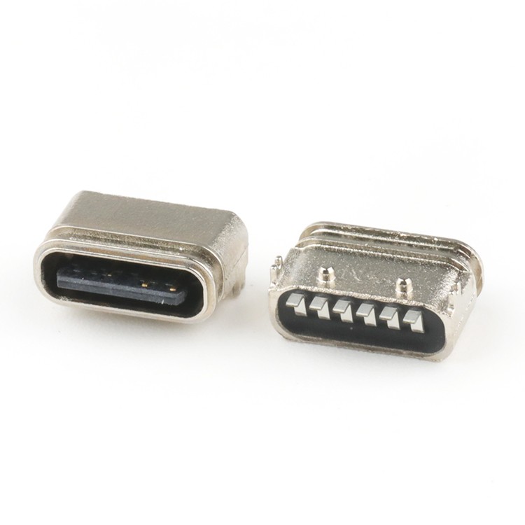 USB Connector waterproof usb c 6 pin Connector