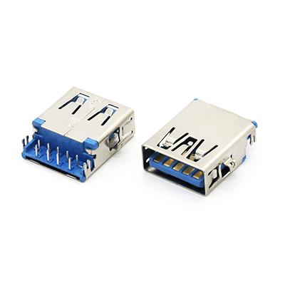 Mid Mount USB 3.0 A Female Connector 9P