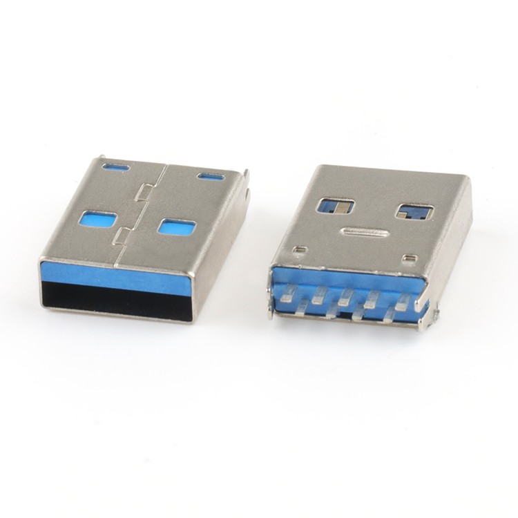 USB A Male Connector 10G USB 3.1 A Type Female Connector for PCB