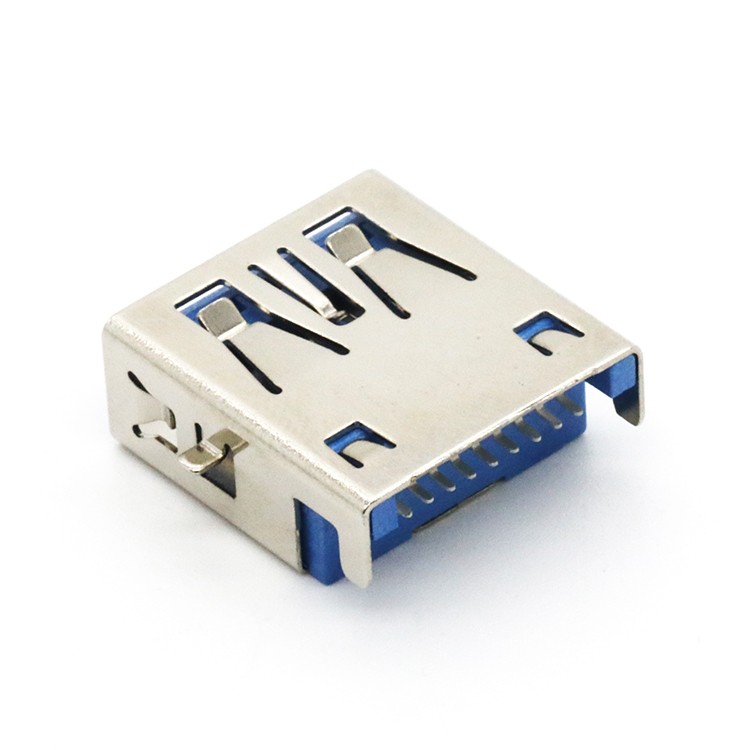 Mid Mount USB 3.0 A Female Socket Connector 9Pin 