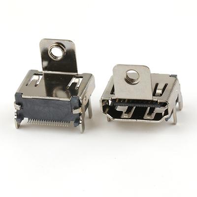 19 Pin High Definition Multimedia Interface A Female Socket Connector with Screw