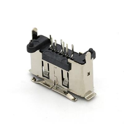 Vertical DIP E-SATA 7P Female Connector 