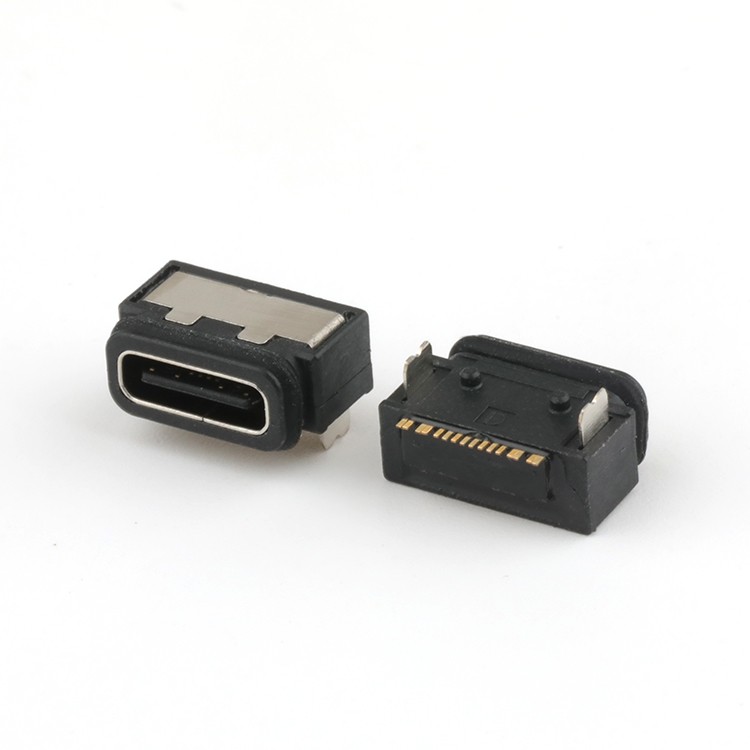 IP68 Waterproof USB C Female Connector 16P Waterproof SMT USB Type C Female Connector