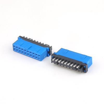 USB 3.0 IDC 20P Female Solder PCB Connector