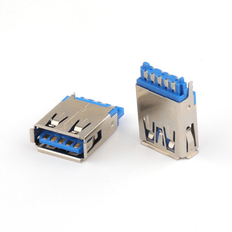 Solder USB 3.0 Male Connector 9P A Type 180 Degree USB 3.0 Connector