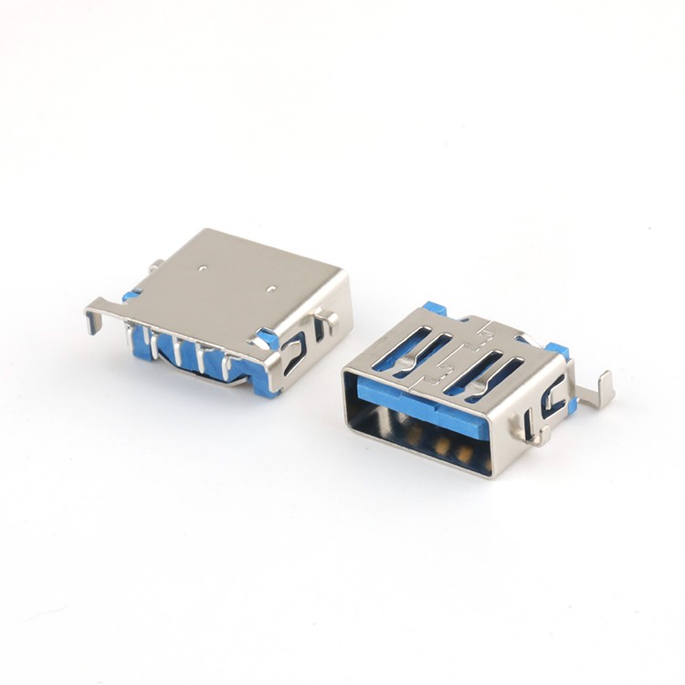 Mid Mount USB 3.0 A Female Connector 9P SMT USB 3.0 Connector