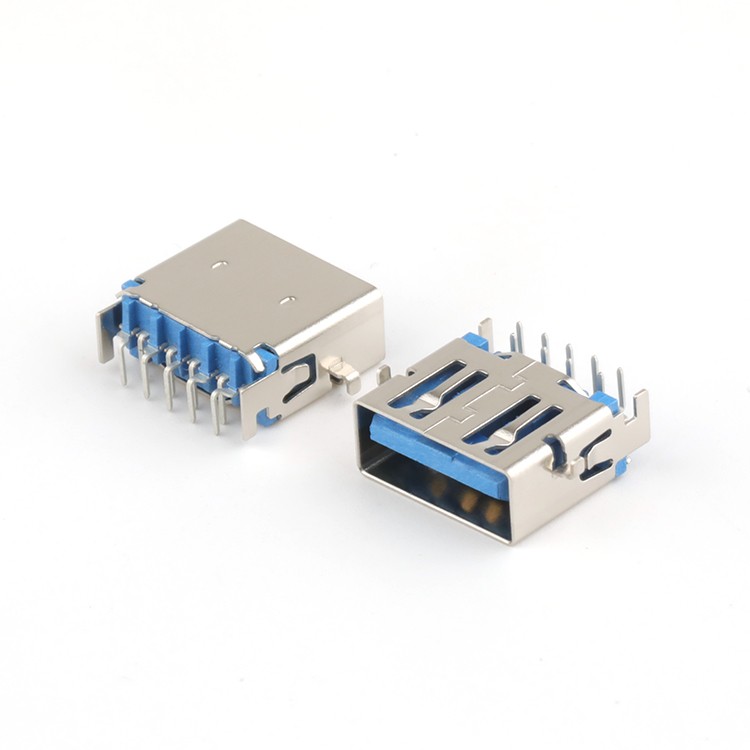 USB 3.0 Connector A Type Female 9P Mid Mount  CH1.05mm USB A Female Connector