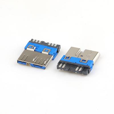 Micro USB 3.0 B Male Connector 10 Pin Micro USB 3.0 Connector