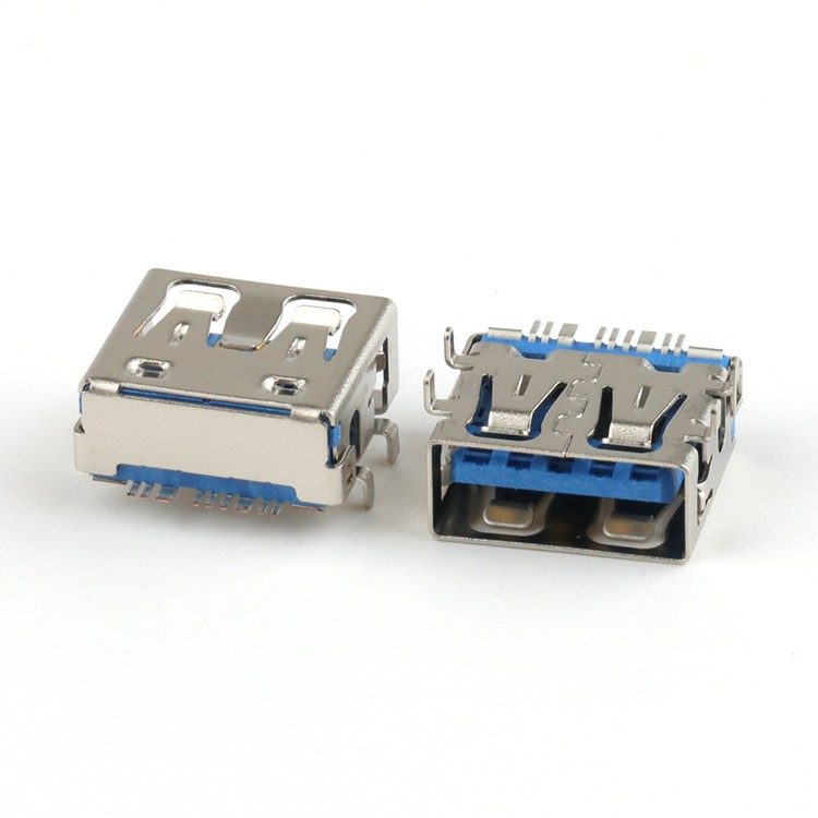 USB 3.0 A/F Connector 9Pin Right Angle SMT CH2.86 L11.5 USB A Female Connector