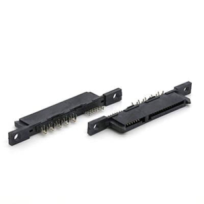 Bottom Mount SATA 7+15P Female Socket Connector 