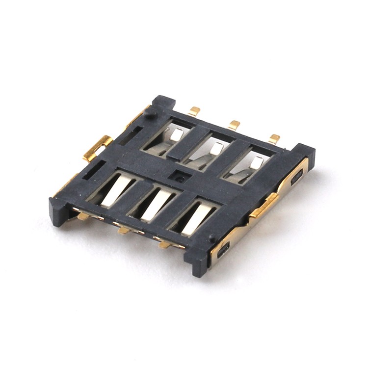 Nano SIM Card 6Pin 1.35H Sim Card Reader Holder Slot Socket Connector