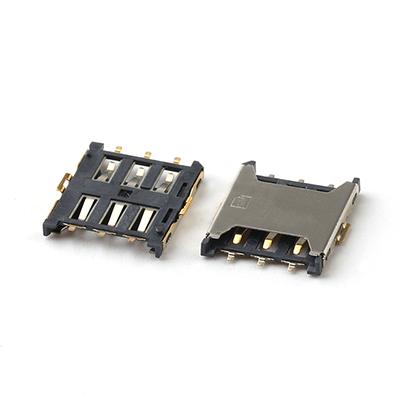 6Pin 1.35H SIM Card Holder Memory Card Socket SIM Card Connector