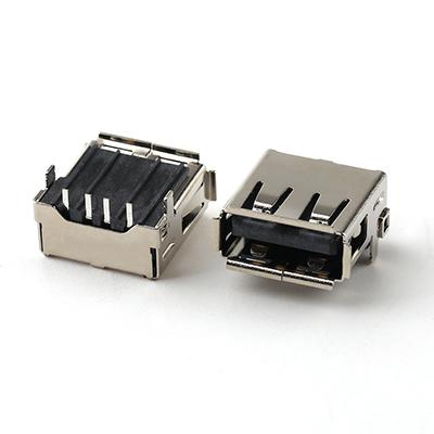 Through Hole 4Pin USB 2.0 A Female PCB Connector 90Degree USB A/F Connector