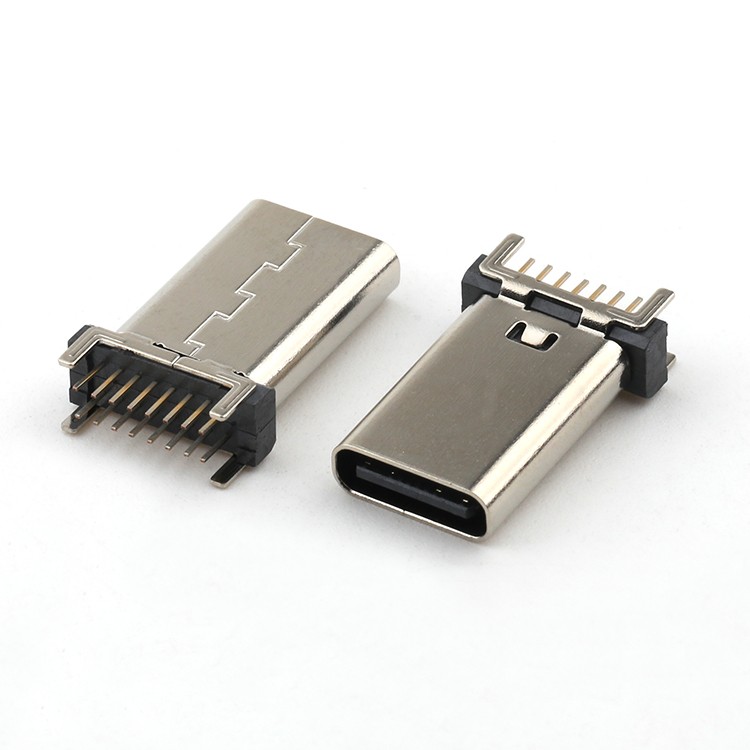 Vertical USB C 16Pin Female Connector H=17.5mm Dip Type USB C Female PCB Connector