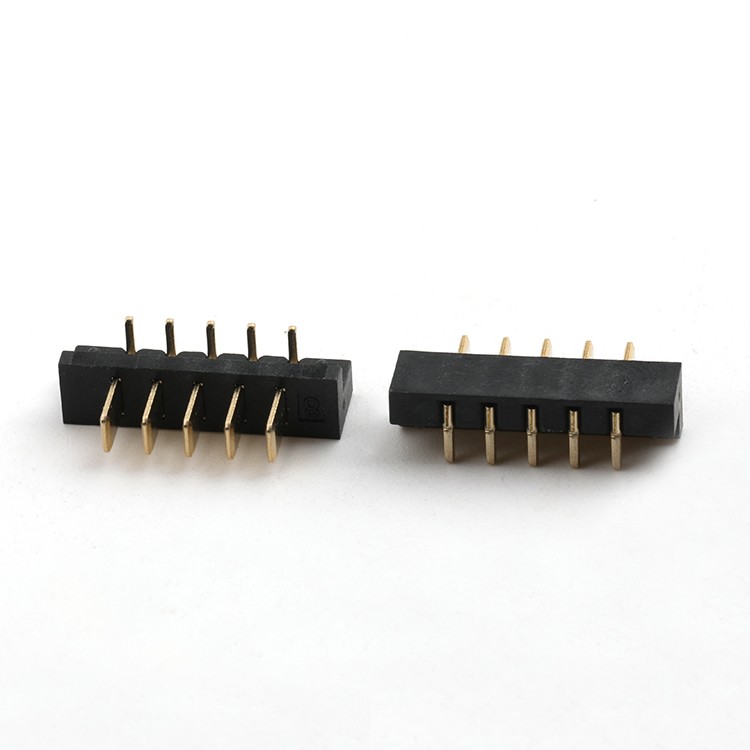 2.5mm Pitch Battery Male Connector 5Pin Gold Plating Battery Holder Plug Connector