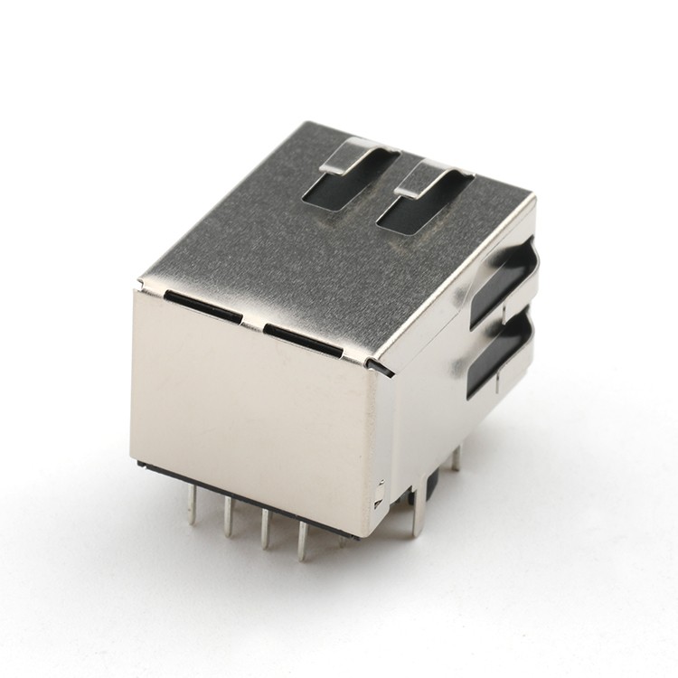 RJ45 Female Connector A10 1x1 Port RJ45 Modular Jack Connector