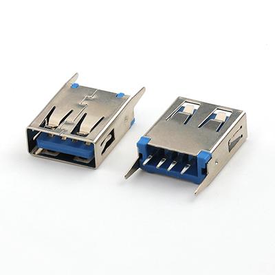 Vertical USB 2.0 Connector 180 Degree 13.7MM 4Pin USB Type A Female Plug Connector