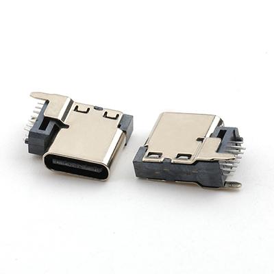 USB Type C Female PCB Connector 14P Vertical L11.0MM USB C Female Connector