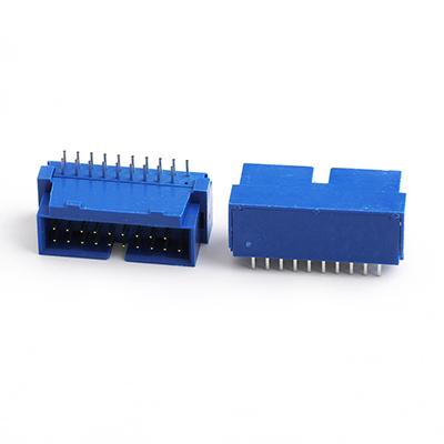 19Pin Box Header Male Plug Connector Dip Type 90Degree Male Box Header Connector