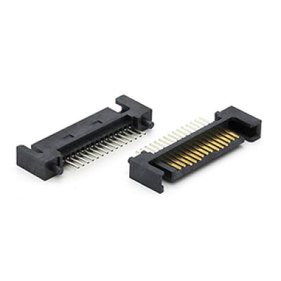 Serial ATA SATA 15P Male Connector DIP Type 180D 