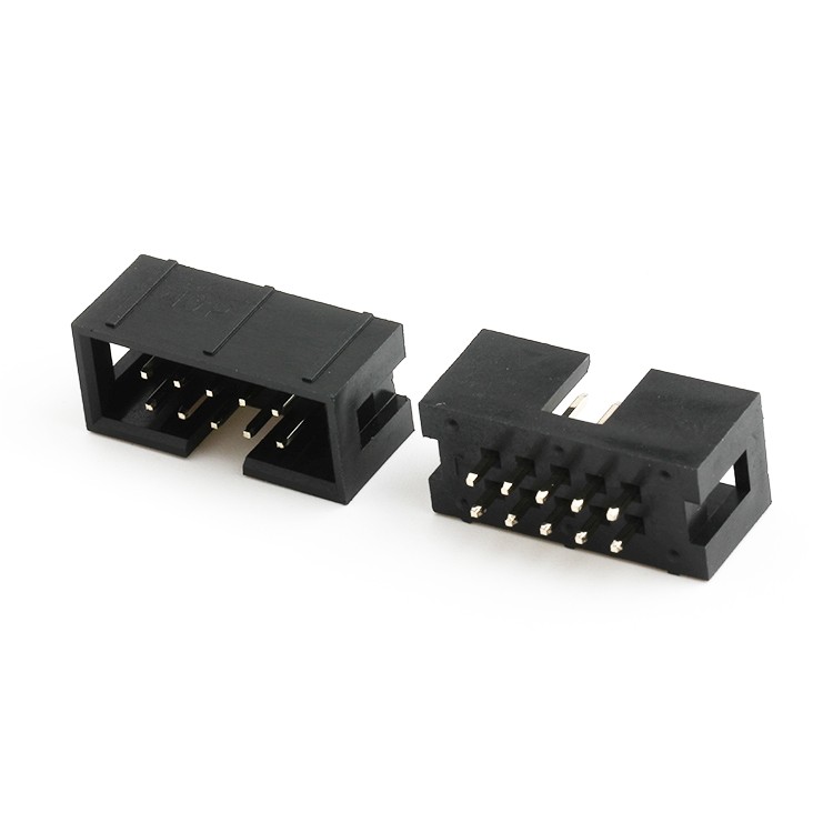 2.54MM Pitch Box Header Male Connector Dip Type 10Pin Vertical Box Header Connector