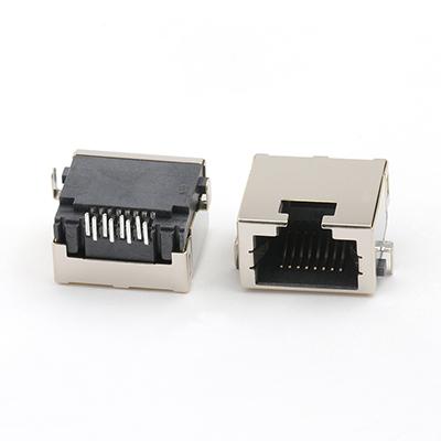 Mid Mount 8.8mm RJ45 Female Connector Dip Type H9.9mm Modular Jack RJ45 Connector