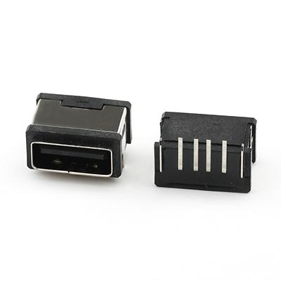 4Pin DIPType USB 2.0 A Female Connector IPX7 Waterproof USB A Connector