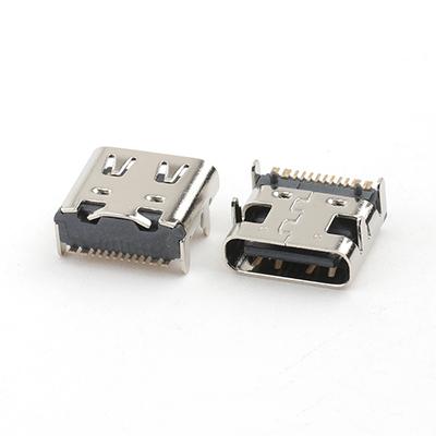 Top Mount 16Pin USB C Female Connector L7.35MM SMT Type USB C Socket Connector for PCB