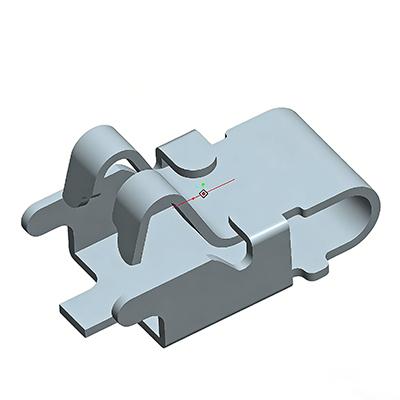 Spring Contact RF Ground Connector 1.80*1.00*1.00H Type C Antenna Shrapnel Connector