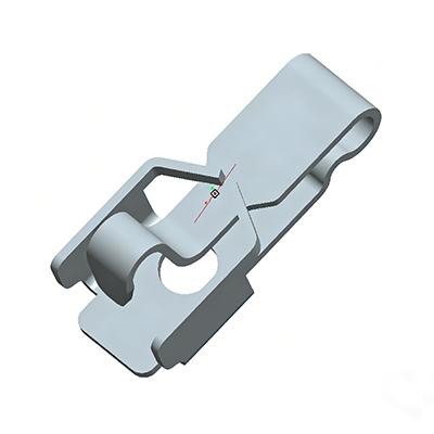 Antenna Shrapnel Connector 3.50*1.50*1.55H Stainless Steel Spring Antenna Connector