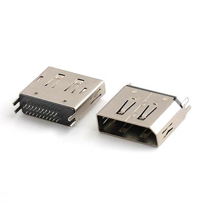 Straddle Mount 1.2MM DP Female Connector 20Pin Vertical DP Female PCB Connector