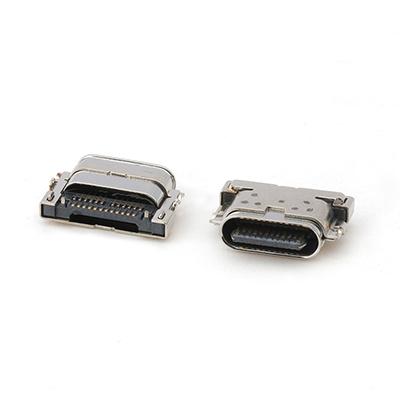 IPX7 Waterproof USB SMT Type Socket Connector Mid Mount 24Pin USB C Female Connector