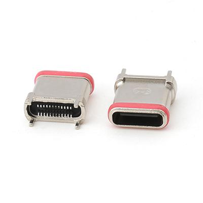 Waterproof USB Type C Female Connector Surface Mount IP68 USB C 24P Female Connector for PCB