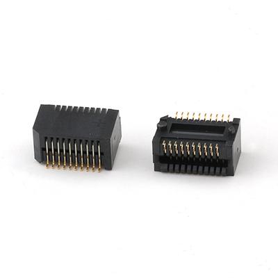SFP SMT PCB Mount Fiber Optic Connector RJ45 20Pin SFP+ Cage Insulator Module Connector