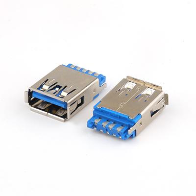 9Pin USB 3.0 Female Connector Solder Type USB A/F PCB Connector