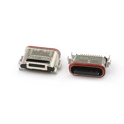IP68 Waterproof 24P USB-C Female Connector Mid Mount CH0.40mm USB Waterproof Connector