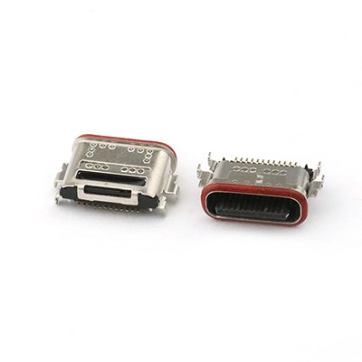 IP68 Waterproof 24P USB-C Female Connector Mid Mount CH0.40mm USB Waterproof Connector