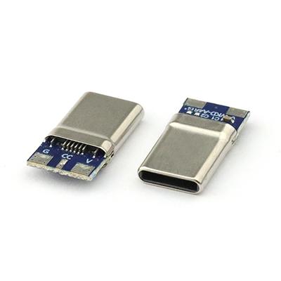 16Pin USB Type-C Male Connector Electronic Wires USB-C Plug Connector