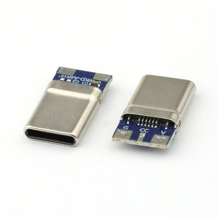 16Pin USB Type-C Male Connector Electronic Wires USB-C Plug Connector