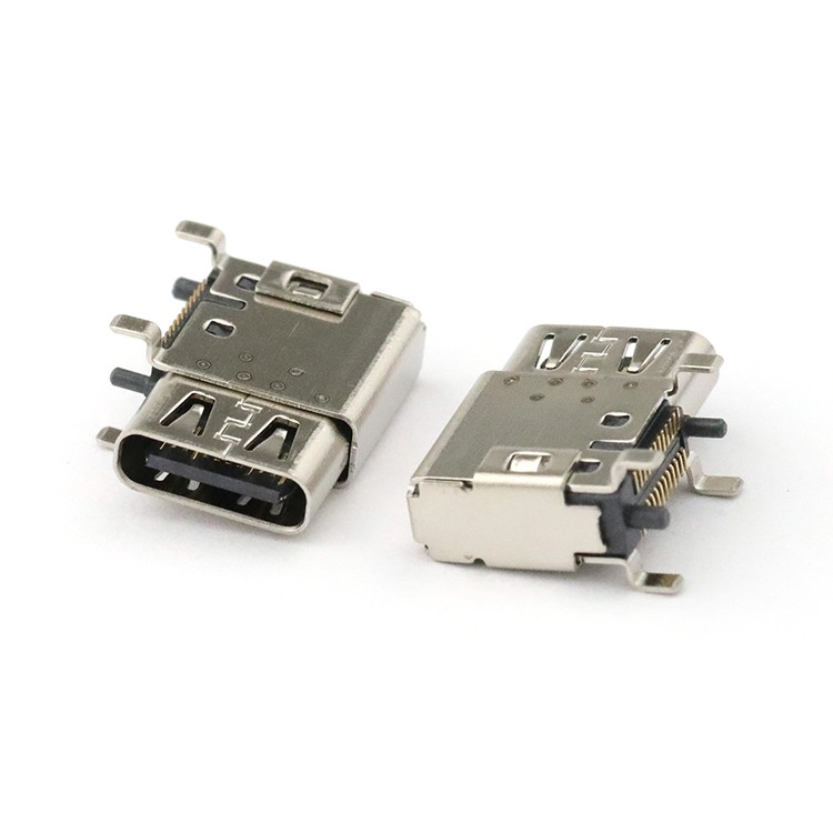 USB 3.1 Type C Female Connector Side Entry SMT USB-C Socket Connector Pin Length 2.0mm
