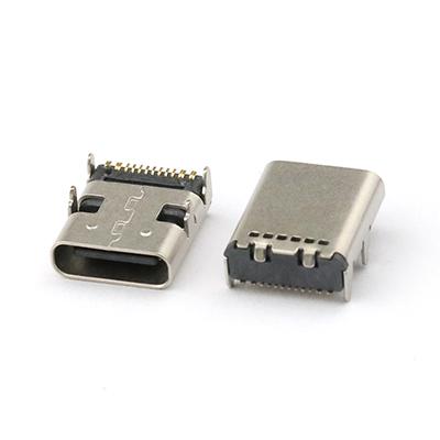 16P USB Type-C Female Connector L10.0mm Vertical USB-C Socket Connector