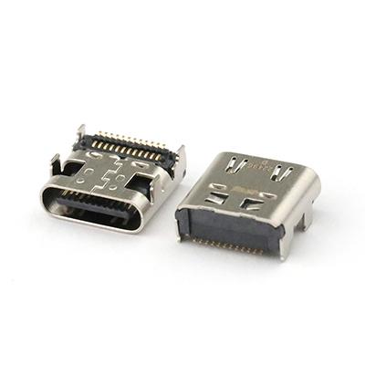 24Pin Dual Row USB Type-C Female Connector SMT USB 3.1 C Female Socket Connector